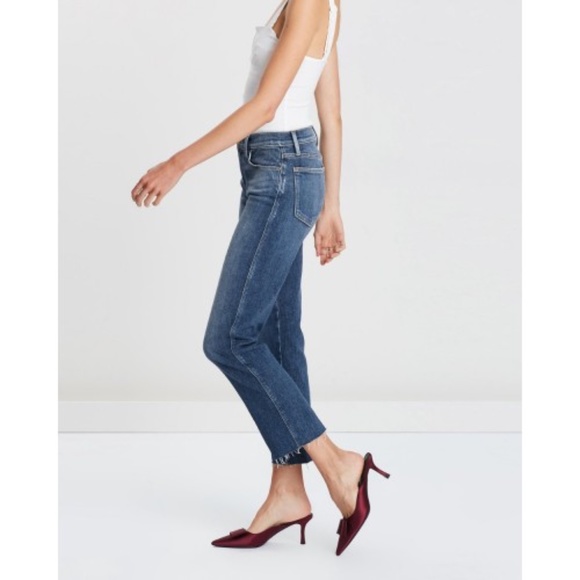 Frame Denim Denim - Frame Denim Le High Straight Raw Hem Jeans Size 26